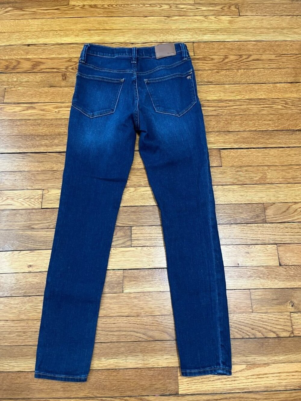 Madewell 9" Mid Rise Skinny Jeans Women's Size 27 Dark Wash Blue Denim - Picture 5 of 5
